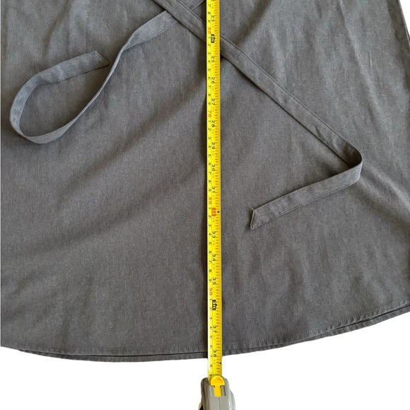 Eddie Bauer Departure sleeveless travel dress grey with tie belt size L NWOT - Picture 8 of 9